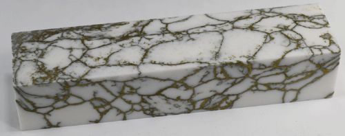 White With Gold Matrix Tru-Stone Block - 1.18